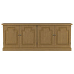 Florence 4-door Dining Sideboard Buffet Cabinet Rustic Honey