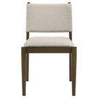 Ottowa Upholstered Dining Side Chair Brown (Set of 2)