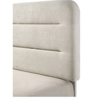 Upholstered Panel Bed, Sleek Lines