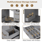 Traditional Bathroom Vanity Set With Soft Close Doors
