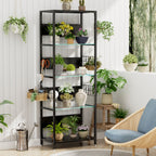 4 Tier Display Shelf With RGB Lights, LED Lighted Curio Cabinet With Adjustable Storage Box & Hooks - Black