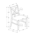 Dining Chair Side, Upholstered For Dining Room, Transitional (Set of 2)