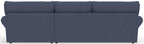 Cape May - Sofa Chaise With Comfort Coil Seating, 41" Cocktail Ottoman And 5 Accent Pillows Included