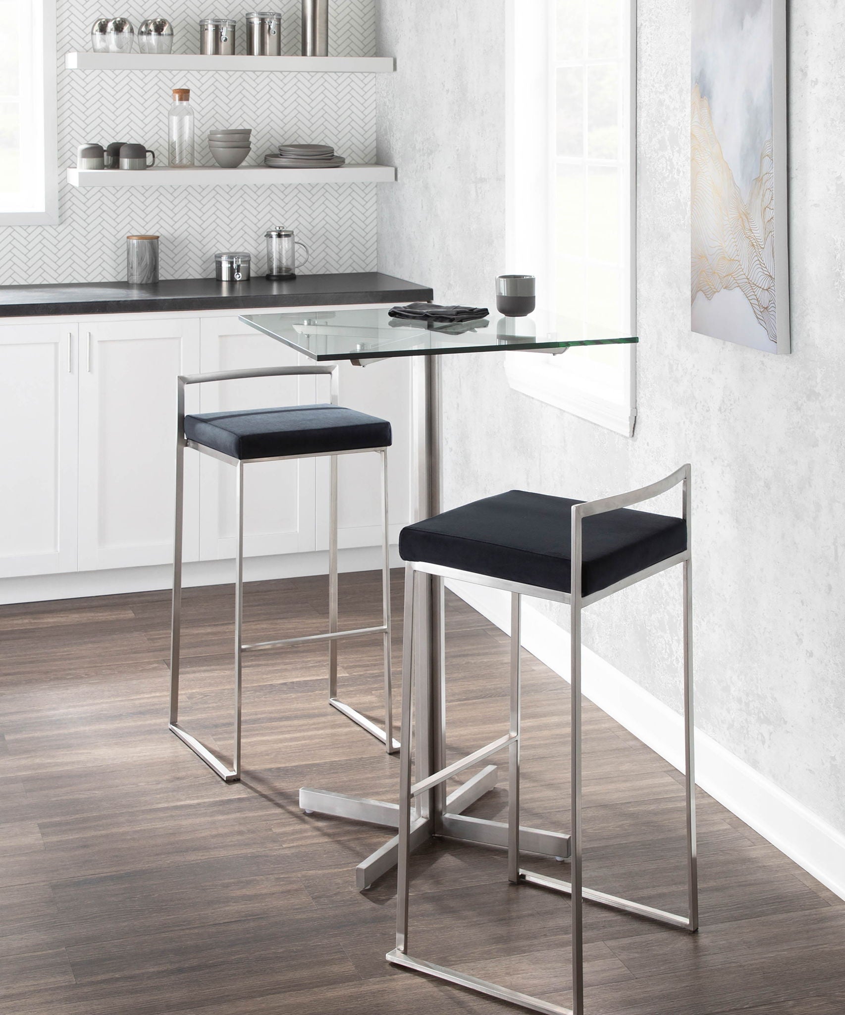 Fuji - Contemporary Stackable Design Barstool