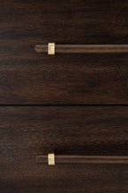 Dantenton - Two Drawer Night Stand - Merlot