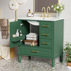 Traditional Bathroom Vanity Set With Soft Close Doors