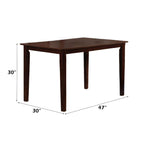 Samuel - 5 Piece Dining Set - Beige Microfiber &Espresso