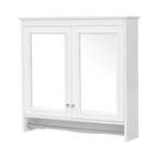 Modern Wall-Mounted Mirror Cabinet With Adjustable Shelves, Soft-Close Doors, High-Definition Mirror
