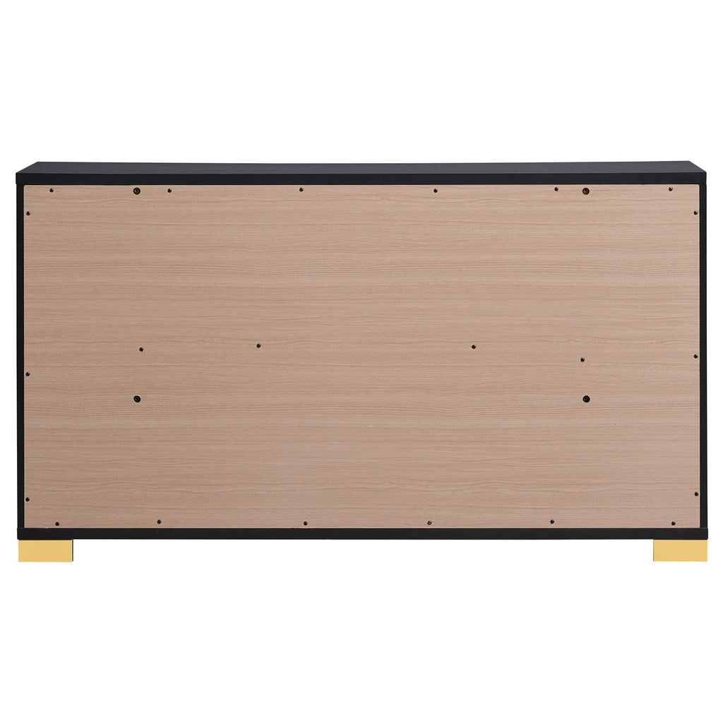 Marceline 6-drawer Dresser Black