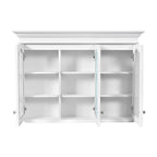 Medicine Cabinet With Mirror Door And Adjustable Shelves, Wall-Mounted Bathroom Storage Cabinet - White