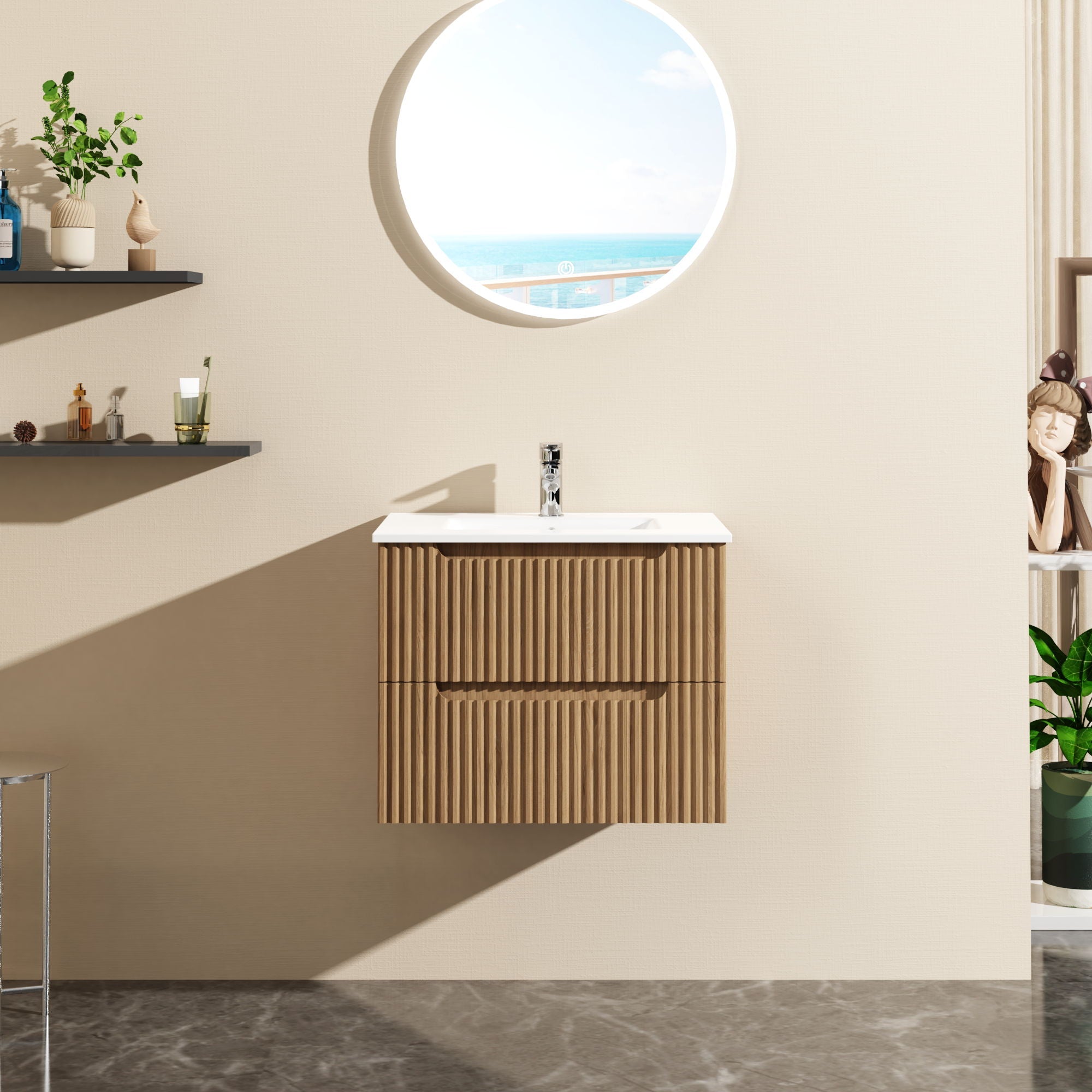 Wall Mounted Bathroom Vanity & Sink