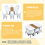 2 Tone Dining Table For Modern Minimalist And Industrial Styles