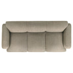 Dorset 3-piece Upholstered Round Track Arm Sofa Set Brown