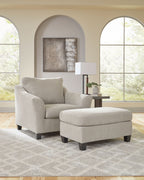 Willarae - 2 Pc. - Chair And A Half, Ottoman - Taupe