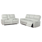 Greenfield 2-piece Power Reclining Sofa Set Dove Grey