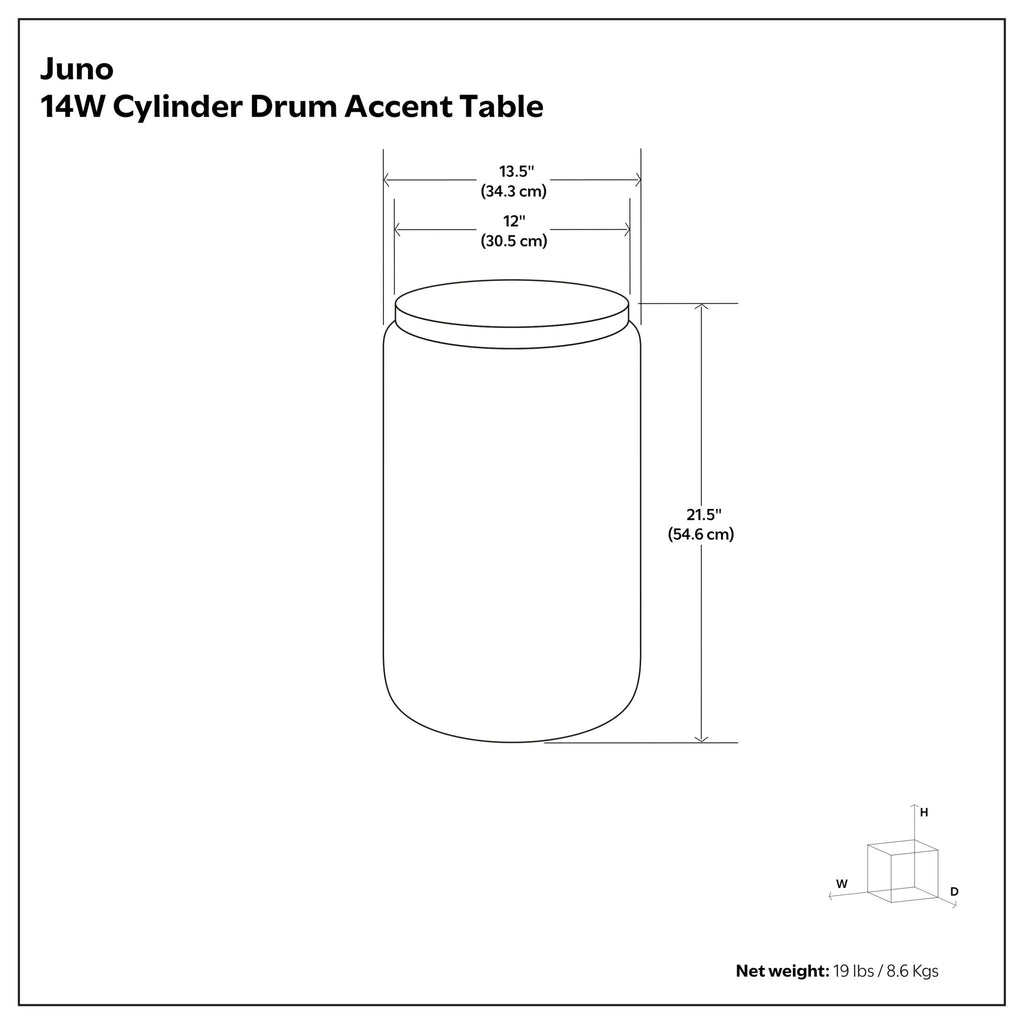 Juno - Cast Aluminum Side Table - Black