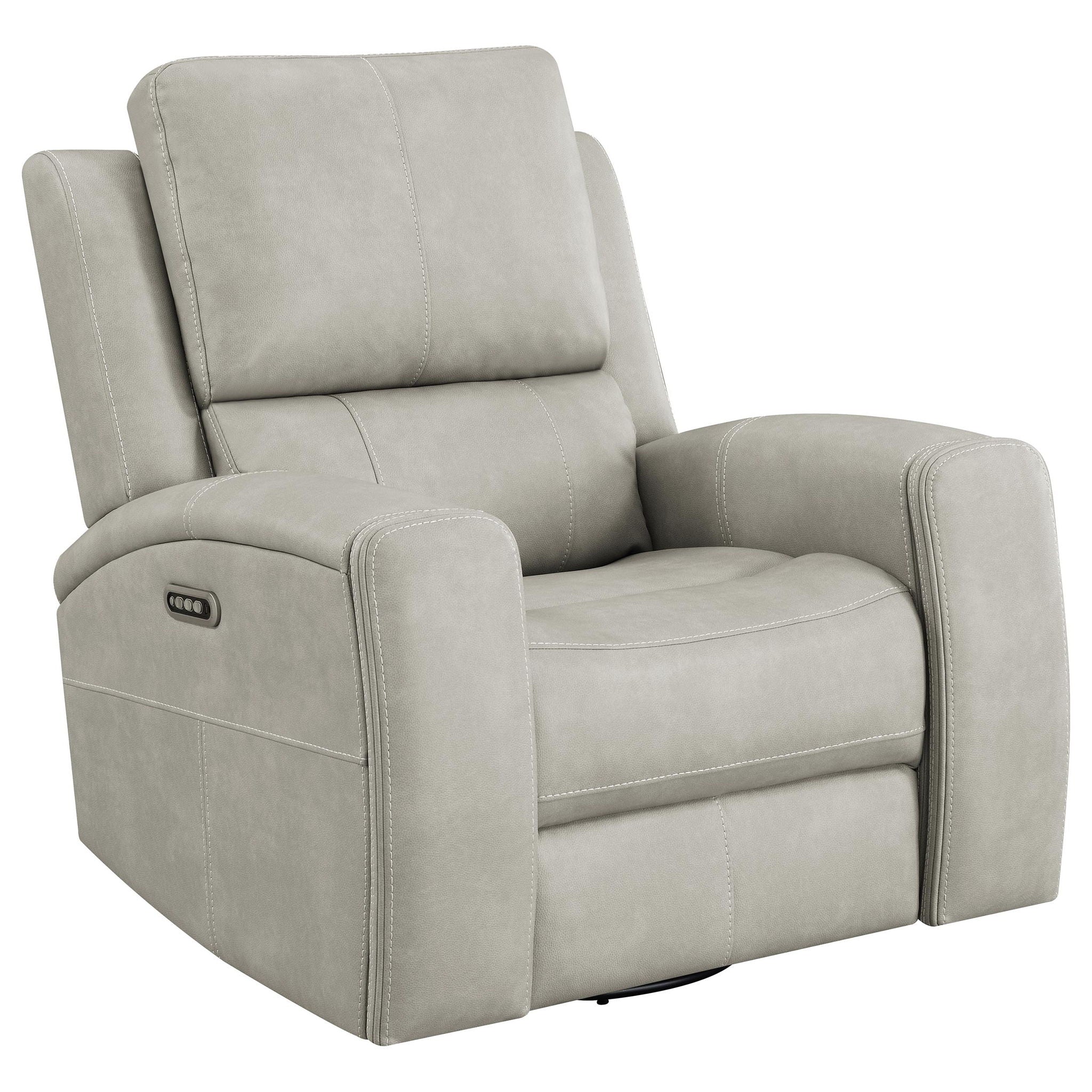 Brickston 3-piece Triple Power Reclining Sofa Set Grey