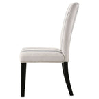 Herran Upholstered Dining Side Chair Beige (Set of 2)