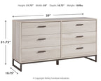 Socalle - Six Drawer Dresser