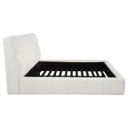 Nollet 48-inch Upholstered Eastern King Platform Bed Cream