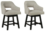 Tallenger - Upholstered Swivel Barstool (Set of 2)