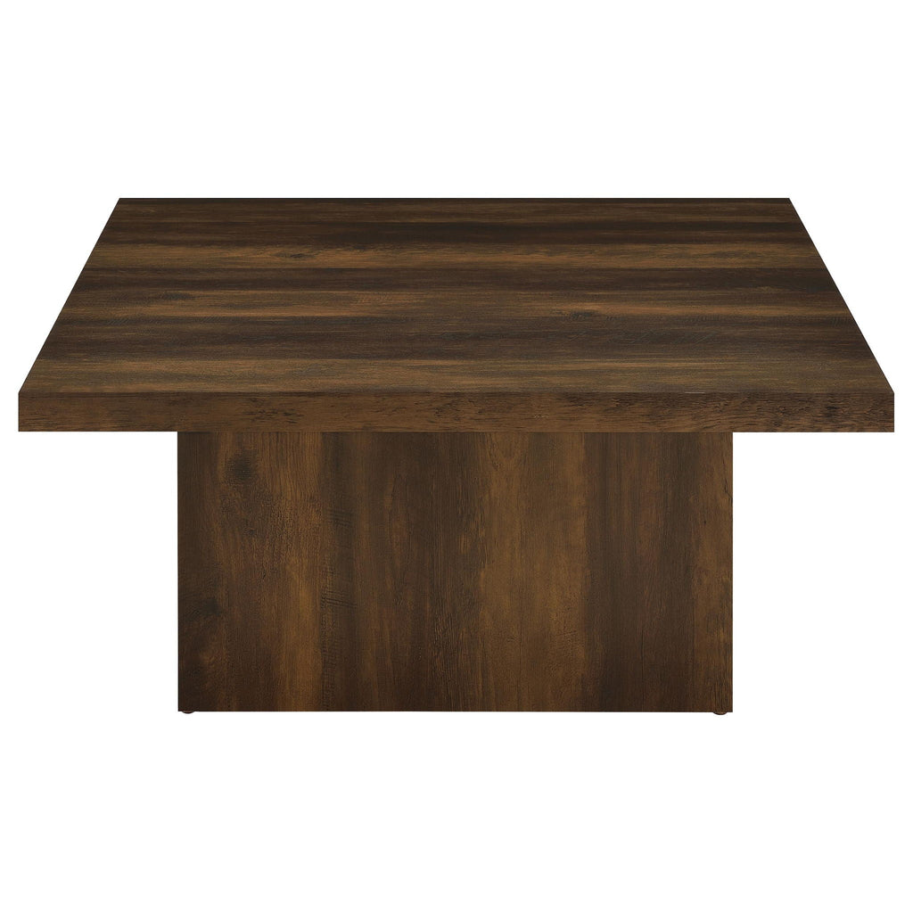 Devar Square Engineered Wood Cocktail Coffee Table Dark Pine