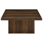 Devar Square Engineered Wood Cocktail Coffee Table Dark Pine