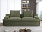 Nimbus - Oversized Full Foam 4 Seater Couch For Living Room Upholstered In Soft, Wide Armrests