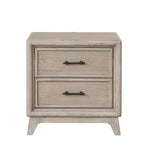 3 Piece Bedroom Set With Padded Headboard, 2 Nightstands