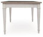 Skempton - RECT DRM Table w/Storage - White