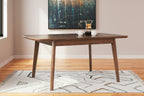 Lyncott - Rectangular Dining Room Butterfly Extension Table - Brown