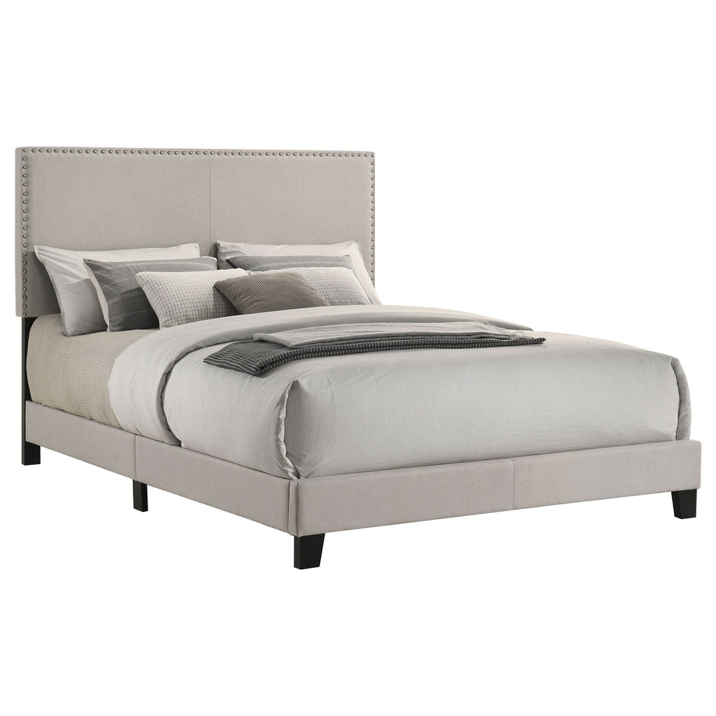 Boyd Upholstered Queen Panel Bed Ivory