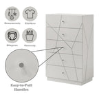 Esther - Chest - White / Silver