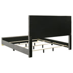 Ines 5-piece Eastern King Bedroom Set Grey and White High Gloss