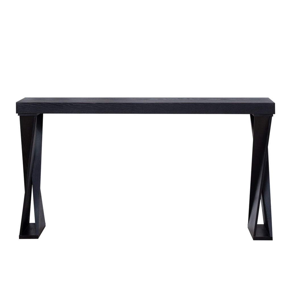 Console Table With Crossed Legs For Hallway - Black