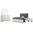 Sonora 4-piece Queen Bedroom Set White