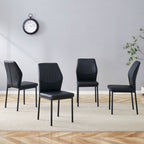 Ergonomic Simple Chair With Metal Leg