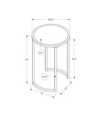 Round Accent Side Table, Contemporary & Modern