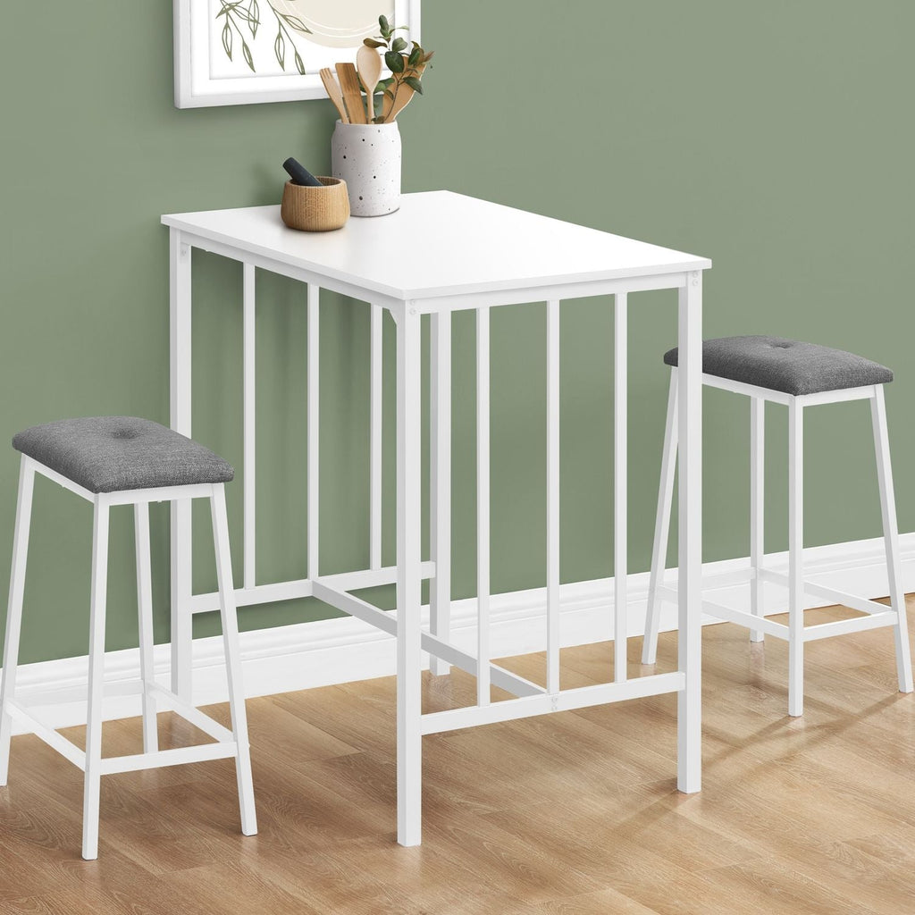 3 Pieces Dining Set, Counter Height, Rectangular, Small, Contemporary & Modern
