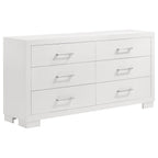Jessica 6-drawer Dresser Snow White