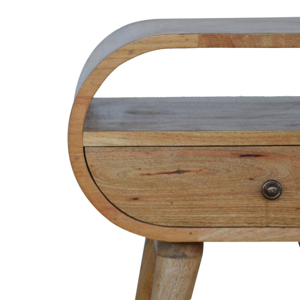 Circular Open Bedside Nightstand