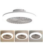 Bladeless Ceiling Fan With Light And Remote Control - White