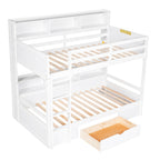 Carolee - Twin Size Bunk Bed With Built-In Shelves