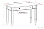 Carlton - Home Office Desk - Dark Tobacco Brown