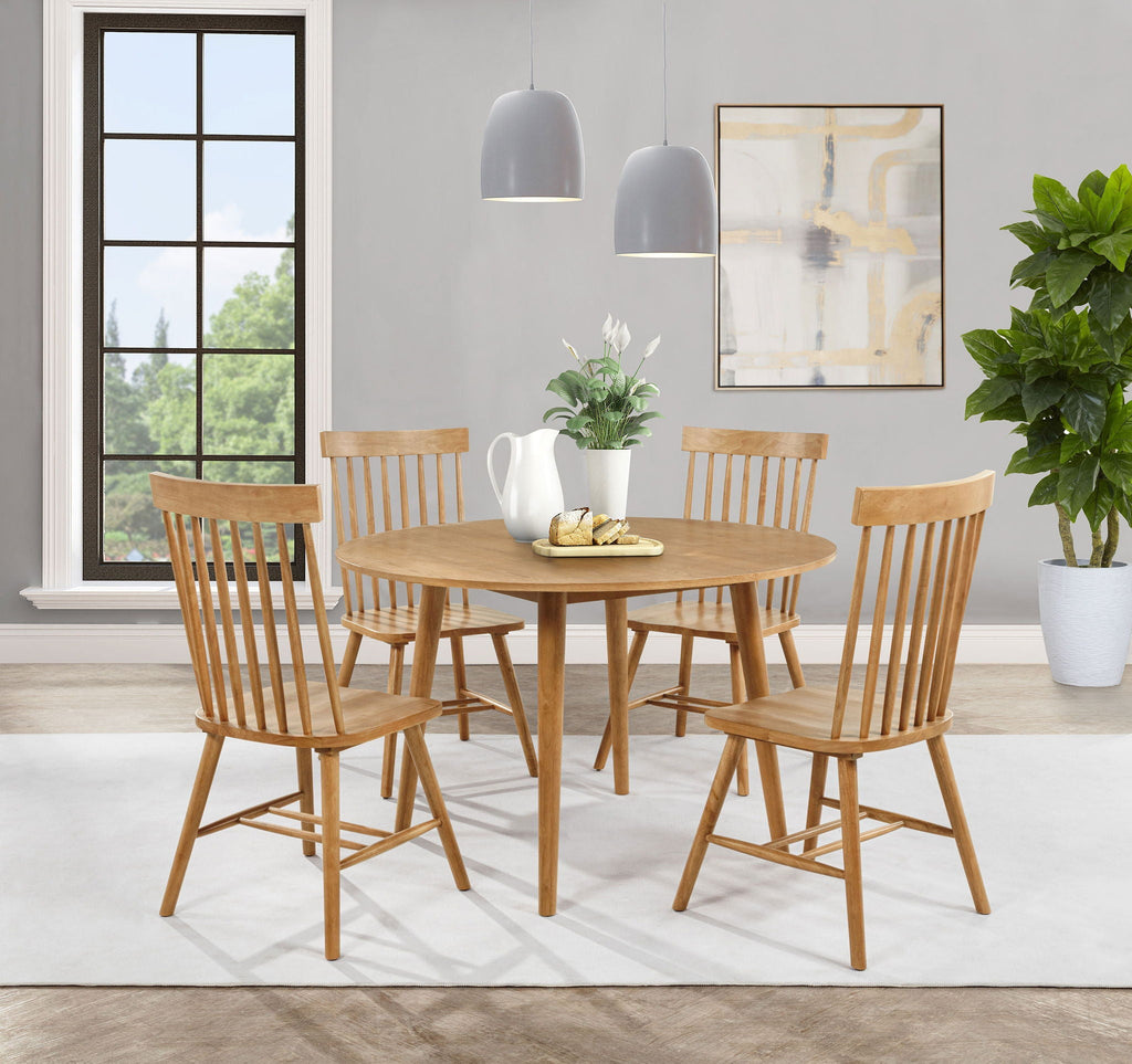 Andrews 48-inch Round Wood Dining Room Table Light Ash