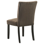 Dermott Upholstered Parson Dining Side Chair Chocolate (Set of 2)