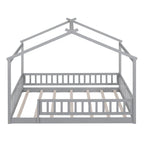Bed House Bed Frame With Fence