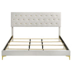Kendall Upholstered Eastern King Panel Bed White