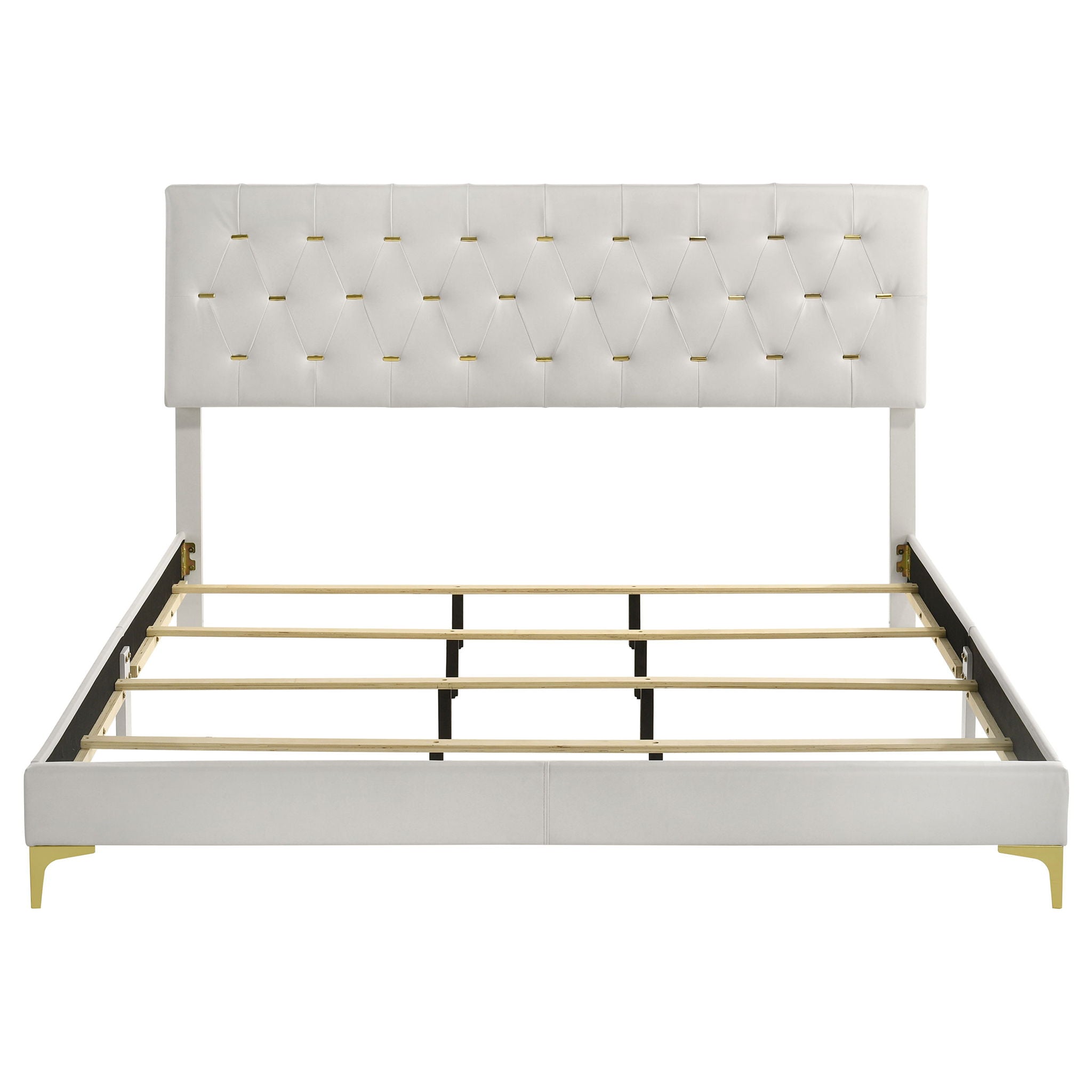 Kendall Upholstered Eastern King Panel Bed White