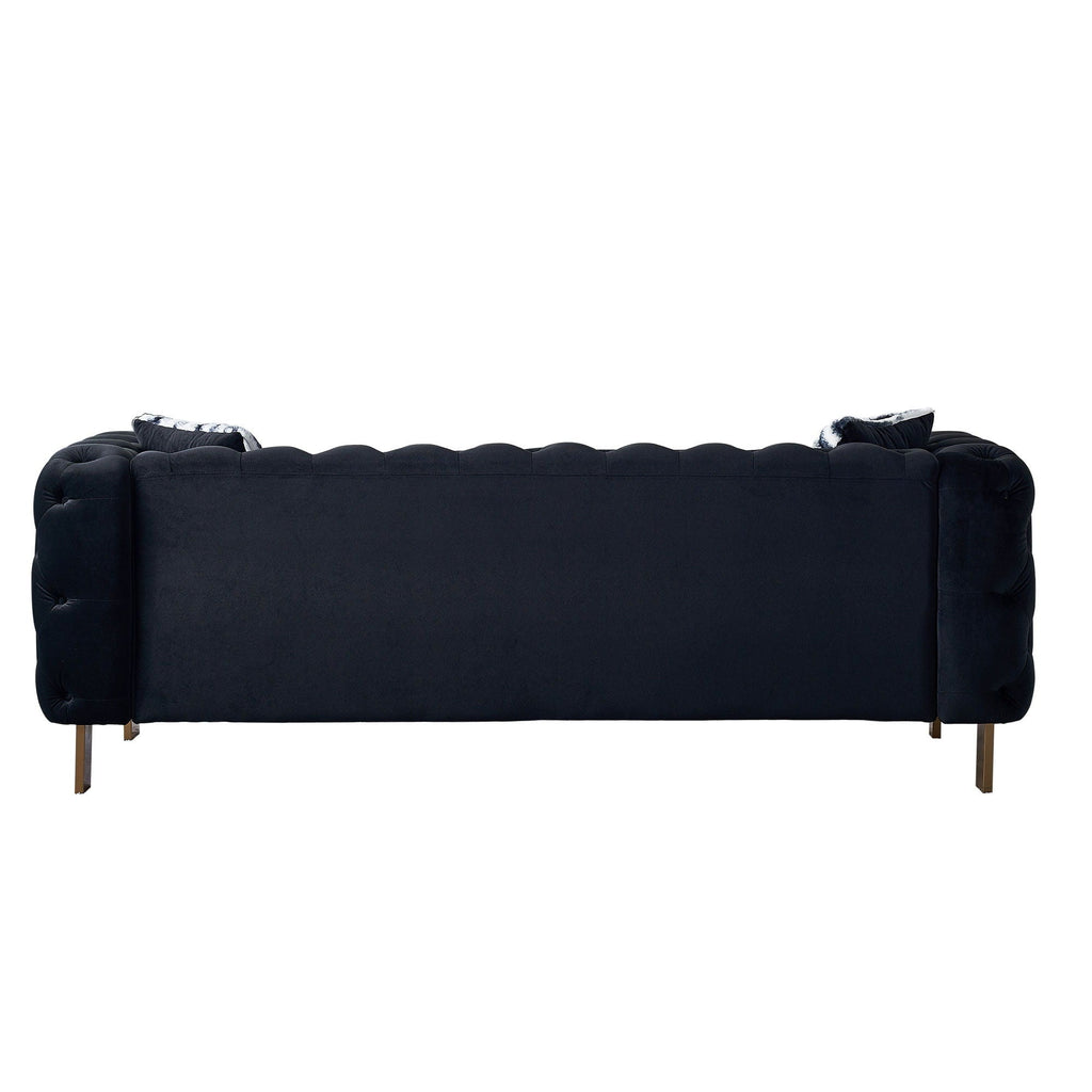 Chesterfield - Modern Tufted Living Room Sofa, 84.25''W Couch